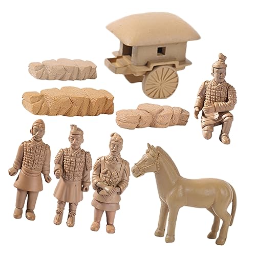 DIKACA 1 Satz terrarienerde Terracotta spielsachen Toy Vintage Kriegerstatue Soldatenstatue aus Terrakotta Terrakotta-Krieger-Statue- Tischdekoration in Terrakotta-Kriegerform PVC von DIKACA