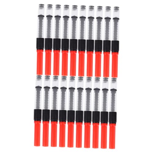 DIKACA 1 Set 20Pcs Brunnen Stift Blotter Brunnen Stiftfüller Füllfederhalter Konverter Carpentry Ink Fountain Nachfüllstift Nachfüllen Tinte Werkzeug Brunnen Federfeder Rotes Stift von DIKACA