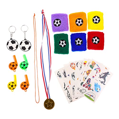 DIKACA 1 Set Fußball Party Requisiten Fußballspiel Dekoration Fußball Armband Fußball Schlüsselanhänger Fußball Wettbewerb Jubelgeschenke Fußball Party Dekoration Fröhliches von DIKACA