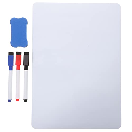 DIKACA 1 Set Weiche Whiteboard Kreidetafel Magnete Notizblock Trocken Abwischbare Tafel Für Kühlschranketiketten Kühlschrankkalender Erinnerung Whiteboards Gadgets von DIKACA