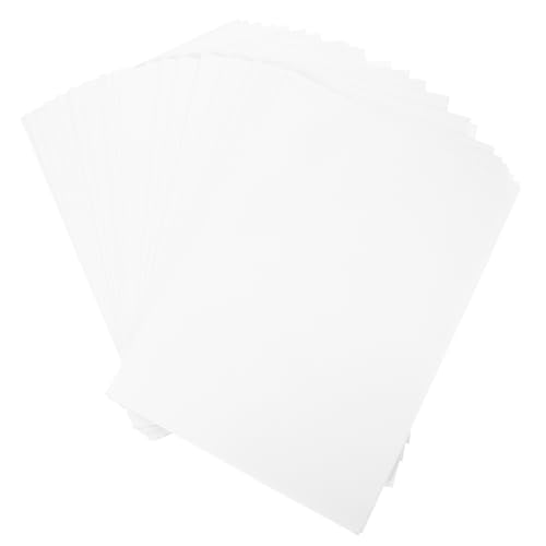 DIKACA 100 Blatt Druckerpapier Loseblattpapier Seidenpapier Zum Verpacken Packpapier Karton Etikettenpapier Pergamentpapier Glanzpapier Pastellpapier Aufkleberpapier Vinyldrucker Weiß von DIKACA