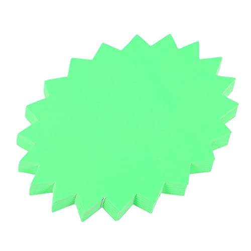 DIKACA 100 Blatt POP Werbe papier verkaufspreis aufkleber Leerzeichen aufbewahren preisschilder buntpapier waren papier preisschild kreative Warenpreisetiketten Weißer Karton Green von DIKACA