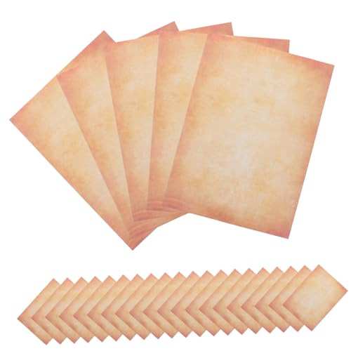 DIKACA 100 Blatt Vintage Briefpapier Retro Schreibpapier Format Beidseitig Bedruckt Für Einladung Grußkarten Und Basteln Kreatives Pergamentpapier DIKACA 100 Blatt Vintage Briefpapier Retro Schreibpapier Format Beidseitig Bedruckt Für Einladung Grußkarten Und Basteln Kreatives Pergamentpapier von DIKACA