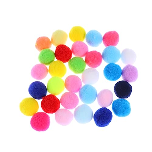 DIKACA 100 Stück DIY Plüschbälle flauschiger Bommel Hobby Bommel Webpelzstoff Pom-Pom-Kugeln Pompons zum Basteln Poms toys Haarbälle selber machen Kleidung Kunsthandwerk Zubehör von DIKACA