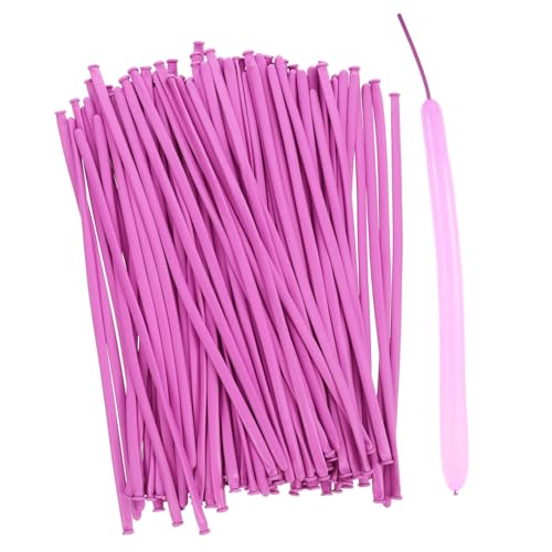 DIKACA 100st Dekoration Aus Ballongeflecht Große Punschballons Gänseblümchen Ballons Party Grad Ballons Leichte Luftballons Disco-kugeln- Panzerballons Konfetti Lavender Emulsion von DIKACA