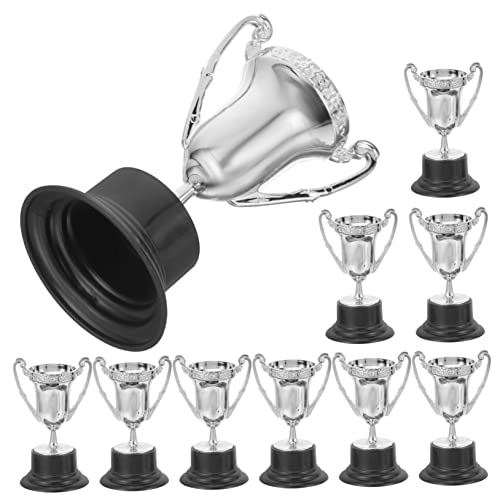 DIKACA 10St Trophäe Zinn Deckenleuchten Perlenketten-Deckenventilatoren Mädchendekoration plastiktisch plastikenten Fußballgeschenke Spielpreis Partygeschenke Silver von DIKACA