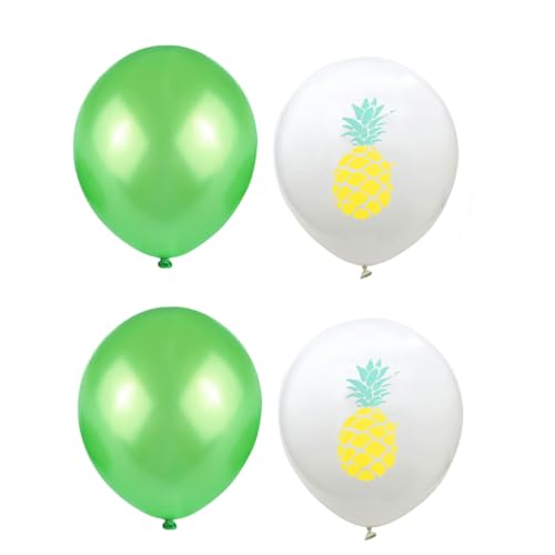 DIKACA 14 Teiliges Latexballon Set Für Partys Dekorationsballons Für Hawaii Geburtstag Hochzeit Babyparty Und Feste Zitronenmuster Ballons + Einfarbige Ballons + von DIKACA