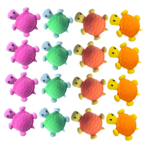 DIKACA 16St Schildkröte Radiergummi erasers for radiergummi witzige lustige funny Dinosaurierspielzeug süßes stationäres Zeichenzubehör Mini-Radierer von DIKACA