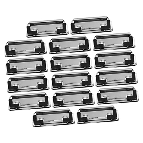 DIKACA 18 Stk Ordner-Clip Jumbo großer Ordner Planke Heftklammern groß büroorganisation schreibtisch organisation Dokumente Ordner Dateispeicherclips für Papier vernickelt Silver von DIKACA