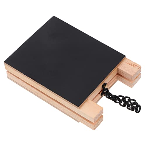 DIKACA 1Stk Vertikale Graffiti-Tafel Kreidemarker Schreibtisch-Schreibblock Hochzeit Zeichen Tafelfarbe kleine Tafel write board hochzeitsdeko Desktop-Ornament Mini-Tafel Holz Black von DIKACA