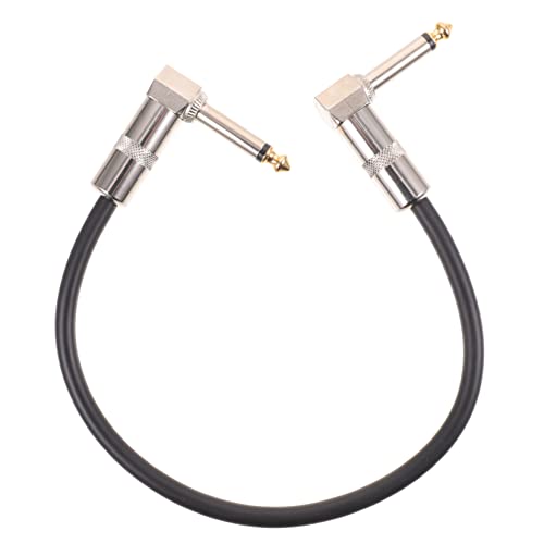 DIKACA 2 Stück E Gitarren Umwandlungs Patchkabel Effektorpedalkabel 15cm Gitarren Klinkenpatchkabel Mit Stereostecker Für E Gitarren Und Bass von DIKACA