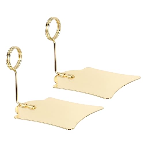 DIKACA 2st Preisschild-clip Preisschild-display-clip Preisschildregal Im Supermarkt Preisschildhalter Preisschildständer Preiskarten-clip Preisschildklemme Werbeschildhalter Metall Golden von DIKACA