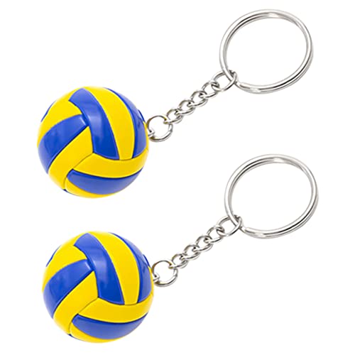 DIKACA 2st Volleyball-modellspielzeug Volleyball-gefälligkeiten Schlüssel Ringe Volleyball -tasche Schild Halskettenketten Volleyball-ärmel Volleyball-pin Bausatz Tragbar Tennis Leder von DIKACA