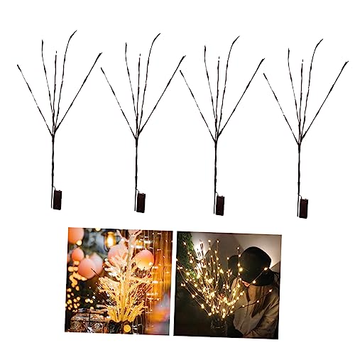 DIKACA 4 Stück 20 Ast Baum Lichter led tree light weihnachtsdeko luhter beleuchtete Zweige batteriebetrieben Astetische Raumdekoration einmachgläser Heimdekoration dekoratives Licht von DIKACA