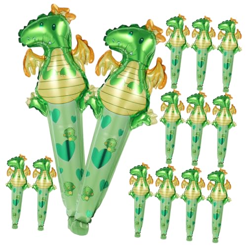 DIKACA 50 Stück Dinosaurier-Partyballons Ballongewichte Aquarium Bogen-Kit Tank ballonie kidsballonie Dekoration mit Tierballons Dekorative Dinosaurier-Luftballons Aluminiumfolie von DIKACA