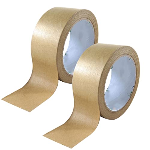 DIKACA 50mm Kraftpapier Klebeband Solidfarbe Dekorative Geschenkverpackung Und DIY Bastelband 50m änge Ideal Für Partys Und Kreative Projekte von DIKACA