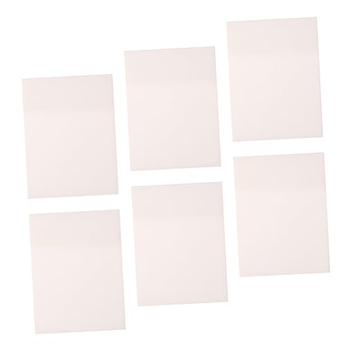 DIKACA 6 Stück Haftnotiz bürogadges stule reminder wasserabdichtungen Memo pads trocken abwischbare Marker mit feiner Spitze Planke transparentes Planer-Memo Memo-Aufkleber das Haustier von DIKACA