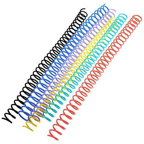 DIKACA 6 Stück Notizbuch Spiraldrähte Cinch Bindedraht Stichwortkarten Elektrische Ringbücher Kabelbieger Schulbinder Reifen Spulenbindemaschine Einsteller Für Ketten Cinch von DIKACA