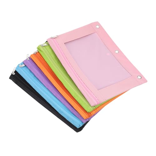 DIKACA 6st Papiertüte Mit Reiß Verschluss Reißverschlüsse Aufbewahrungsbeutel Stifthalter Organizer Handtasche Federmäppchen Spannverschluss Schnellhefter Aktentasche Pvc von DIKACA