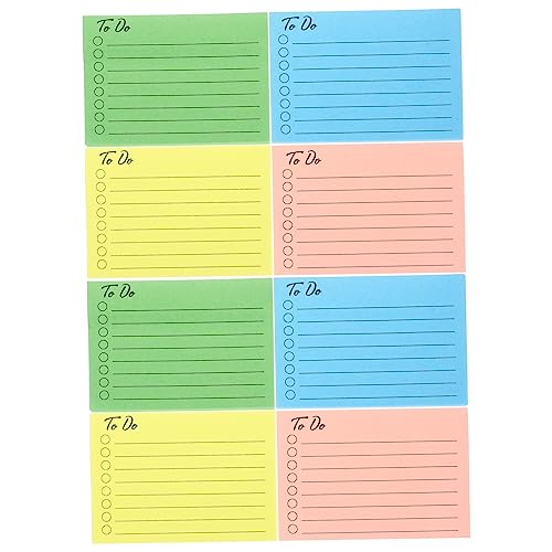 DIKACA 8 Bücher Mit Bunten Haftnotizen Selbstklebende Notizzettel Pink Und Ideal Für Büro Schule Und Zum Markieren Cute Sticky Notepads Für Kreative Notizen von DIKACA