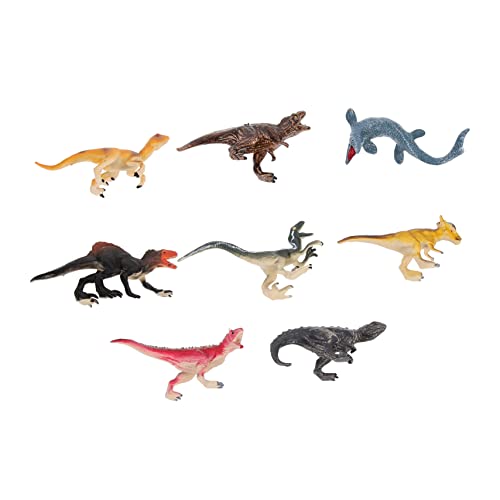 DIKACA 8 Stück Dinosaurier-Kuchen dekorieren buchregal dekoration animal figures Kuchen-Dinosaurier-Ornament Dinosaurier-Simulationsmodell Kuchen-Dinosaurier-Verzierungen Kuchendekoration von DIKACA