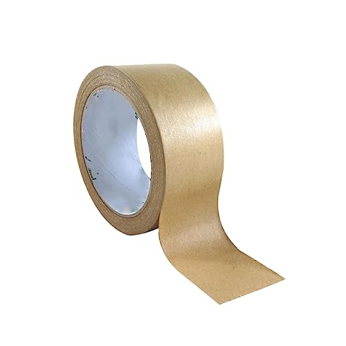 DIKACA 80mm Kraftpapier Klebeband Solidfarbe Dekoratives Geschenkverpackungsband Für DIY Bastelprojekte Und Partys 50m Rolle Für Kreative Anwendungen Und Verpackungen von DIKACA