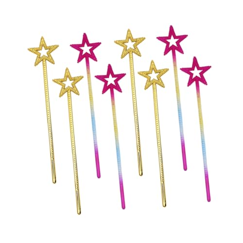 DIKACA 8St Cosplay-Star-Zauberstäbe Star Zauberstäbe Masse Feenstäbe party geschenke für kinder party zubehör kinder Partystäbe Sternenstäbe Sternform Zauberstab Kleidung von DIKACA