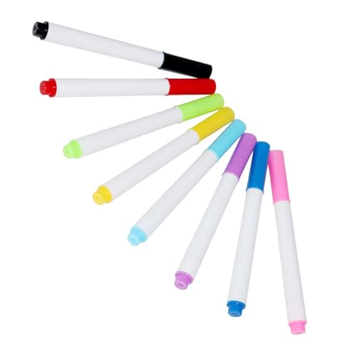 DIKACA 8st Löschbarer Whiteboard-marker Praktischer, Trocken Abwischbarer Marker Tragbarer, Trocken Abwischbarer Marker Kinder Malen Marker Tragbare Whiteboard-marker Plastik von DIKACA