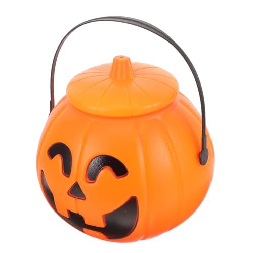 DIKACA Bonbonhaltertopf Halloween Requisiten Halloween Kürbis Halloween Kürbisk Mer Trick oder Behandlungskürbis Halloween Halloween Eimer Sü Igkeit Tragbarer Kleiner Jack o Lantern Eimer von DIKACA