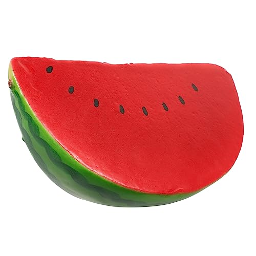 DIKACA Desktop gefälschte Wassermelone küchendekoration küchendeco künstliche Pflanzen Faltbare Wasserflasche Simulation von Wassermelonenscheiben realistische Wassermelonenscheibe Schaum von DIKACA