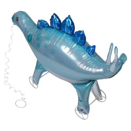 DIKACA Dinosaurier-ballon Mit Rädern, 3d-stehender Folien-dinosaurier-ballon, Selbststehender Gehender Tierballon Für Kindergeburtstagsparty-zubehör von DIKACA