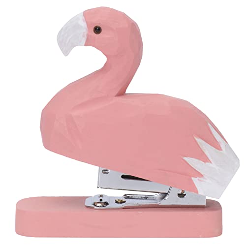 DIKACA Flamingo-desktop-hefter Kinderhefter Hefter Für Den Schreibtisch Rosa Schreibtisch Hefter in Tierform Flamingo-hefter Rosa Vorräte Bürobedarf Bürohefter Student Mini Bambus Klammer von DIKACA