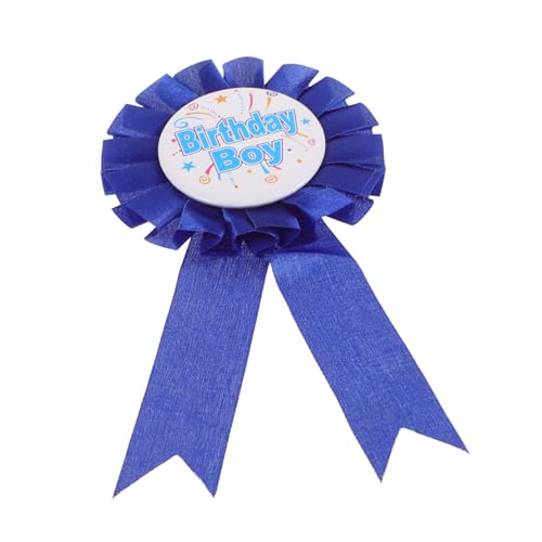 DIKACA Geburtstagskind-abzeichen Geburtstags-button-pin Broschen Für Jungen Preisband Zum Geburtstag Alles Zum Geburtstag-bandabzeichen Geburtstagszubehör Für Jungen Weißblech Blue von DIKACA