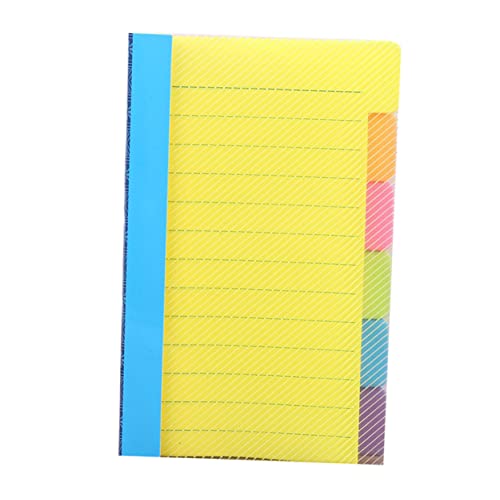 DIKACA Haftnotizbuch Etiketten Notizblöcke aus Papier Halter für Schreibtisch Pastell Klebestreifen schreibwaren notepad sticker Notizblock für Zuhause klebrige Papierblöcke pp Yellow von DIKACA