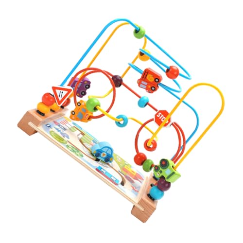 DIKACA Holzperlen Maze Für Lernspielzeug Zur Der Intelligenz Lustiges Educational Beaded Toy Für Kleinkinder Montessori Holzspielzeug Geschenkidee Für von DIKACA