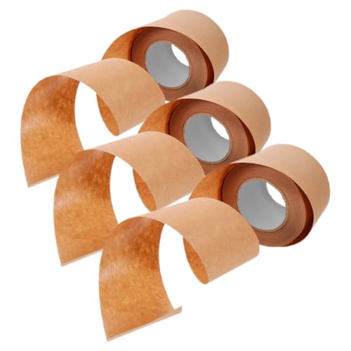 DIKACA Kraftpapier Klebeband Starkes Gummiertes Klebeband Für Verpackungen 57mm x 30m Braunes Packband Für Sicheres Versenden Und Bündeln Vielseitig Einsetzbar von DIKACA