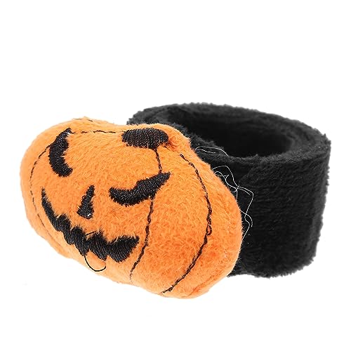 DIKACA Kürbis Slap Armband Dekorative Slap Armbänder Halloween Kürbis Slap Armbänder Gefüllte Festival Slap Armband Halloween Partygeschenke Schnapp Armbänder Kürbis Slap Band von DIKACA