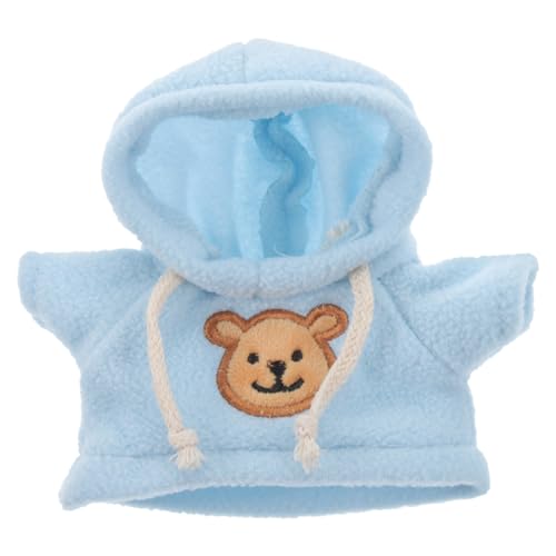 DIKACA Puppen Puppenkleidung Kuscheltier Outfit 20cm Üsch Bär Zubehör Austauschbare Blaue Sweatshirt Kleidung Für Kleine Puppen Wiederverwendbares Puppenkostü Für Puppen Kleider von DIKACA