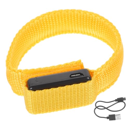 DIKACA Led-leuchtarmband Sportarmband Stoßdämpfende Lautsprecher Zusammenklappbarer Werkzeugkasten Sieb Schaufel Sieb Kamera-armband Pavillon Aluminium-lichtleisten Zubehör Yellow Stoff von DIKACA