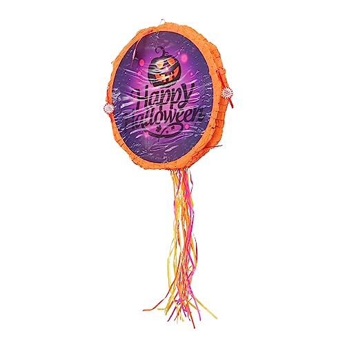 DIKACA Piinata Halloween Halloween-kürbis-ornament Halloween-partybevorzugung Türdekoration Fröhliche Halloween-dekorationen Thanksgiving-party-piñata-dekoration Pinata Papier Violett von DIKACA