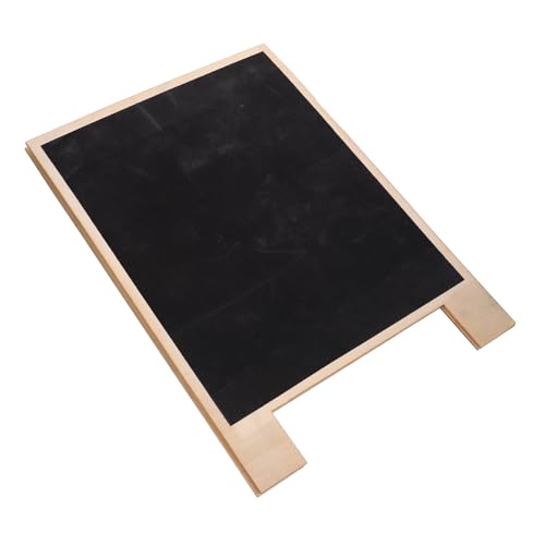 DIKACA Retro-Tafel Korkplatte geführtes Zeichenbrett Whiteboard Flüssigkreidemarker Kreidestift write board tischläufer hochzeit dekobrett Essenszeichen Tafelzeichen für Lebensmittel Holz von DIKACA