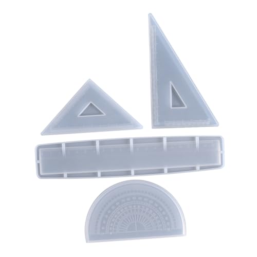 DIKACA Ruler Mold Set 4 Teiliges Set Für DIY Lineal Projekte Silikonform Für Epoxidharz Basteln Von Linealen Und Kreativen Designs Ideal Für Heimwerker Und Kunsthandwerk von DIKACA