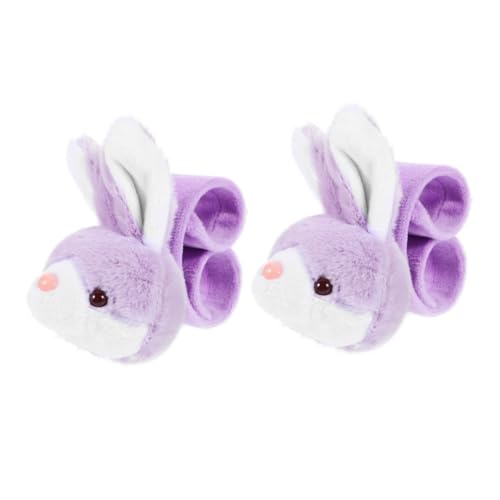 DIKACA Slap Armband Bunny Slap Armbänder Spielzeug Slap Band mit Plüschtieren Süßes Slap Armband Slap Armband Tiere Plüsch Slap Armbänder Armband für Kinder Dekorative von DIKACA