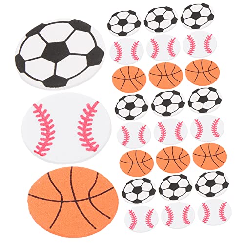 DIKACA Sportballformaufkleber Kinderkleber Sports Balls Sticker Mixed Sports Stickers for Scrapbooking Home Decore Sportballmusteraufkleber Sunday Game Day Sports Supplies Themed Party von DIKACA