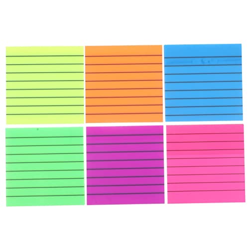 DIKACA Tragbare Memo Pads Selbstklebende Registertabs Bunte Transparente Notizzettel Für Notizen Und Organisation Kompakte Haftnotizen 6 Farben von DIKACA