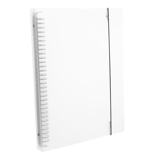 DIKACA Transparente A4 Ringbuchhülle Mit 30 öchern PP Binder Cover Für Lose Blätter Wiederbefüllbare Notizbuchhülle Robuste Und Klare Dokumentenmappe Für Schule Und Büro von DIKACA