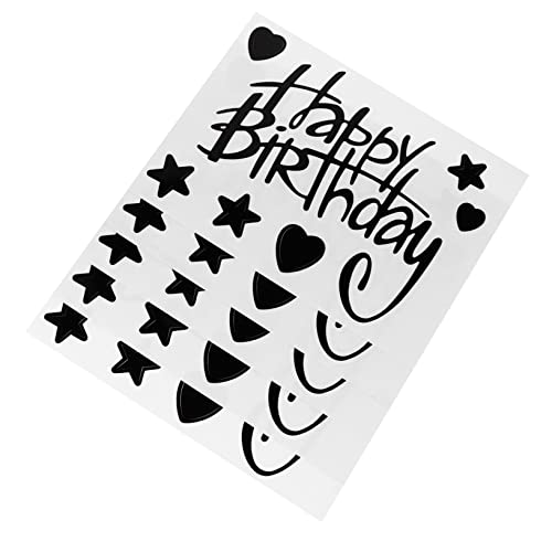 DIKACA Transparente DIY Selbstklebende Aufkleber Für Geburtstagsdeko Kreative Ballon Aufkleber Für Party Dekoration Happy Birthday Sticker Für Besondere Anlässe von DIKACA