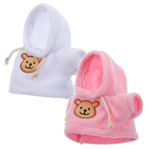 DIKACA üsch Bären Kleidung Mini Bären Pullover Und Hoodie Outfit Für Stofftier Austauschbare Kostüme Für üsch Bären Niedliche Tierkleidung Für Puppen von DIKACA