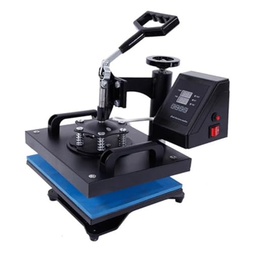 DIKAMAN Heißpressmaschine, 23 * 30CM Transferpresse Maschine, Promotion Sublimation Wärmeübertragungsdrucker for Kleidung für Wärmeübertragungsprojekte(Blue) von DIKAMAN