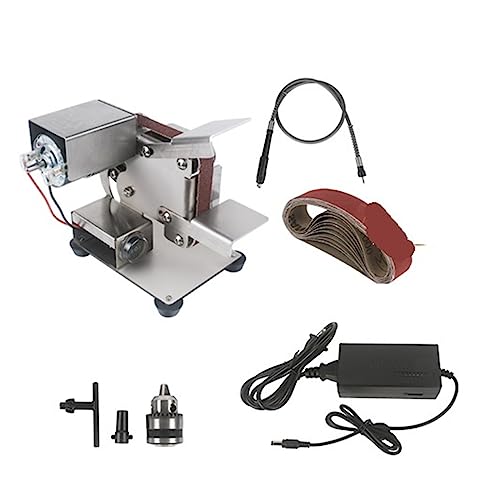 Doppelschleifmaschine, Bandschleifer, Bandschleifer, Mini-Schleifmaschine, DIY-Bandschleifer for Besteck, elektrische Bandschleifmaschine, Schärfmaschine, Polierwerkzeuge zum Schärfen(15mm Group5) von DIKAMAN